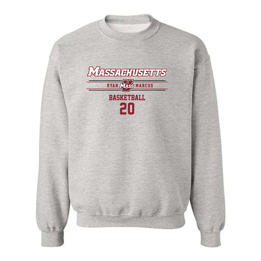 UMass - NCAA Men's Basketball : Ryan Marcus - Crewneck Sweatshirt Classic Fashion Shersey