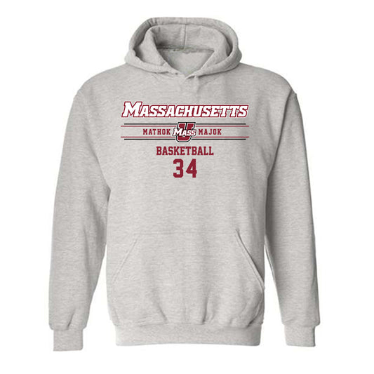 UMass - NCAA Men's Basketball : Mathok Majok - Hooded Sweatshirt Classic Fashion Shersey