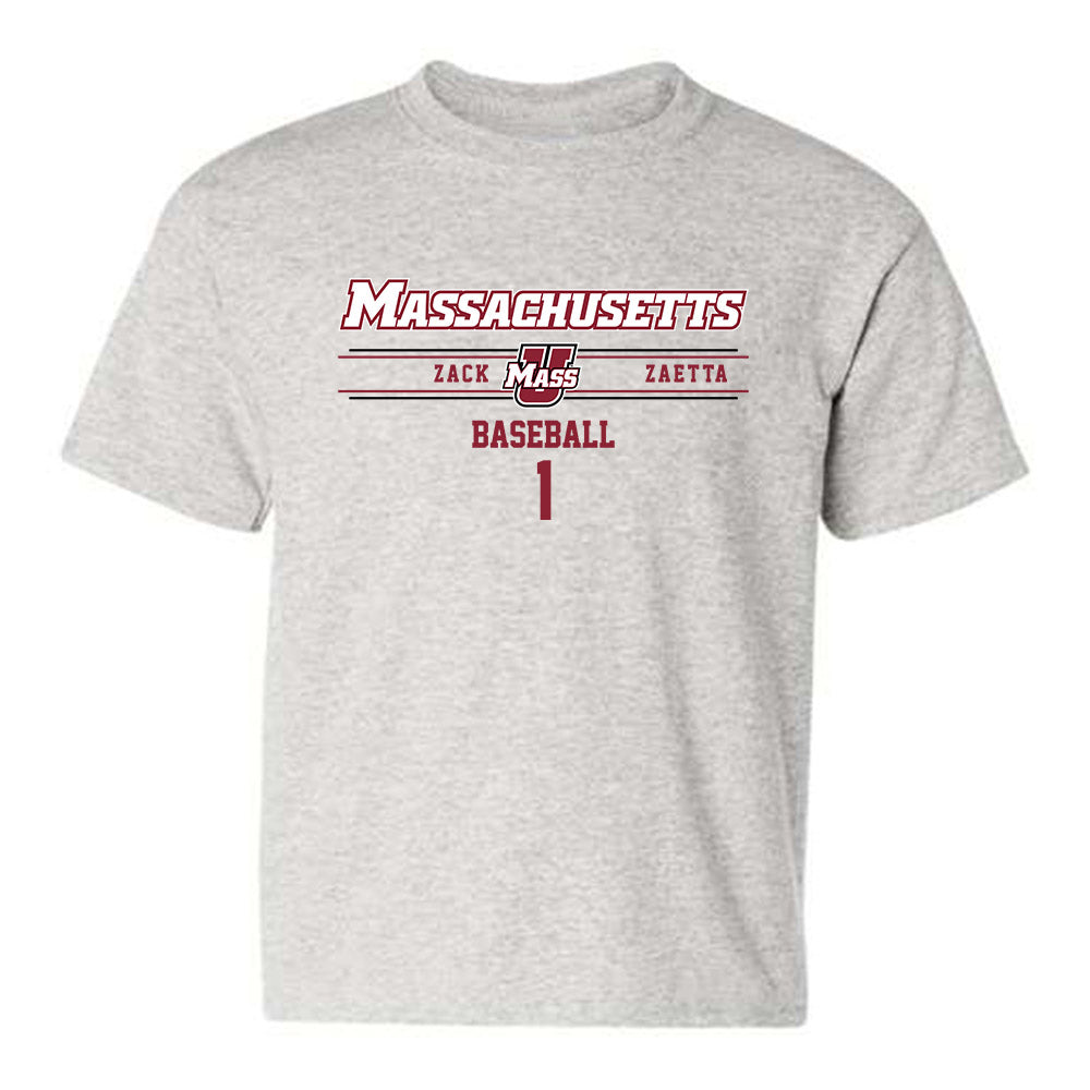 UMass - NCAA Baseball : Zack Zaetta - Youth T-Shirt Classic Fashion Shersey