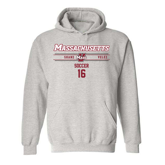 UMass - NCAA Men's Soccer : Shane Velez - Hooded Sweatshirt Classic Fashion Shersey