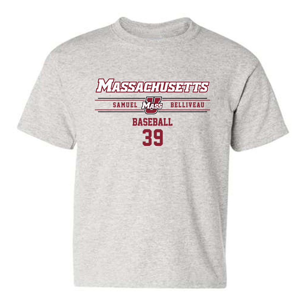 UMass - NCAA Baseball : Samuel Belliveau - Youth T-Shirt Classic Fashion Shersey