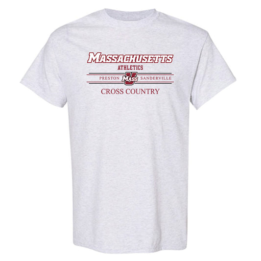 UMass - NCAA Men's Cross Country : Preston Sanderville - Grey Classic Fashion Shersey Short Sleeve T-Shirt