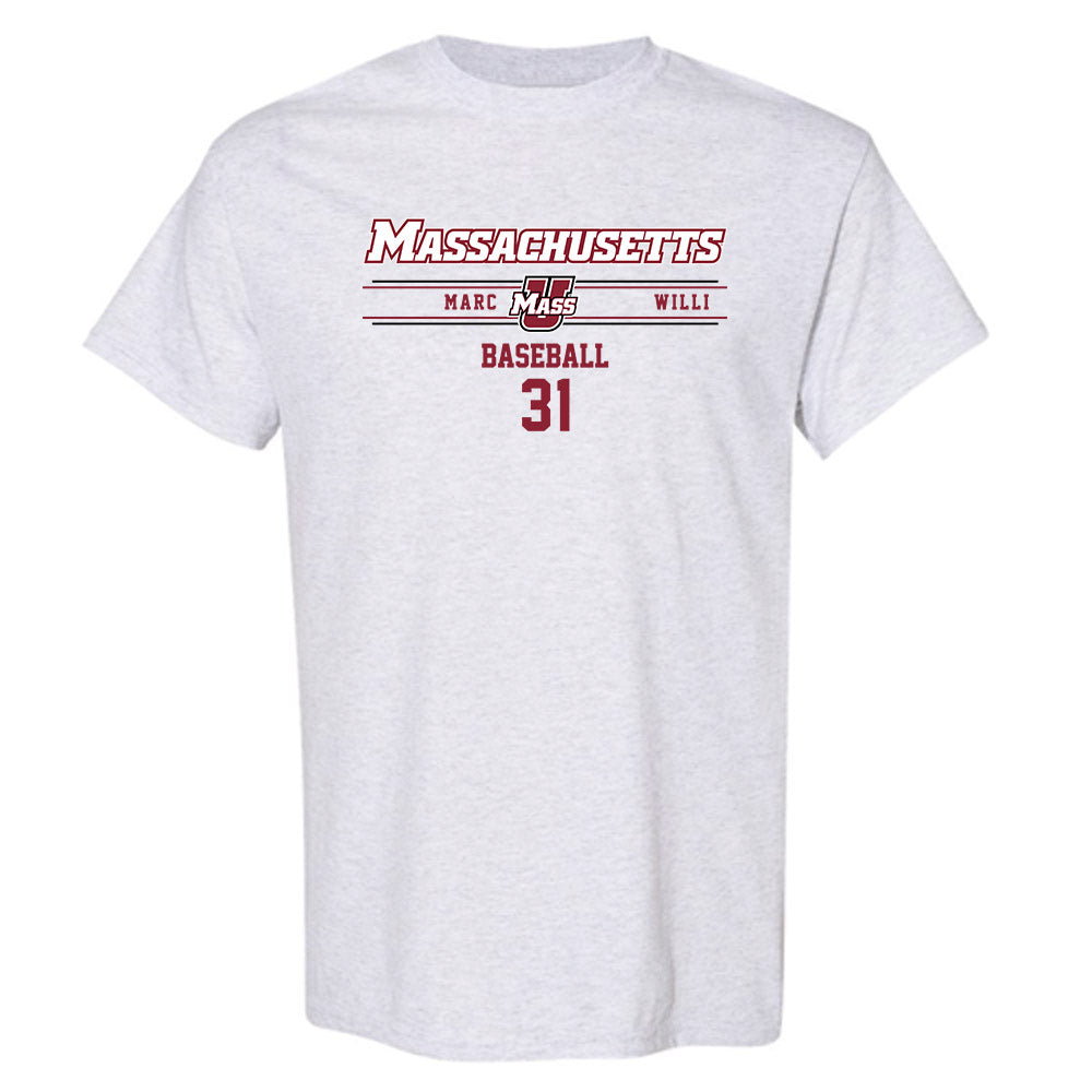UMass - NCAA Baseball : Marc Willi - T-Shirt Classic Fashion Shersey