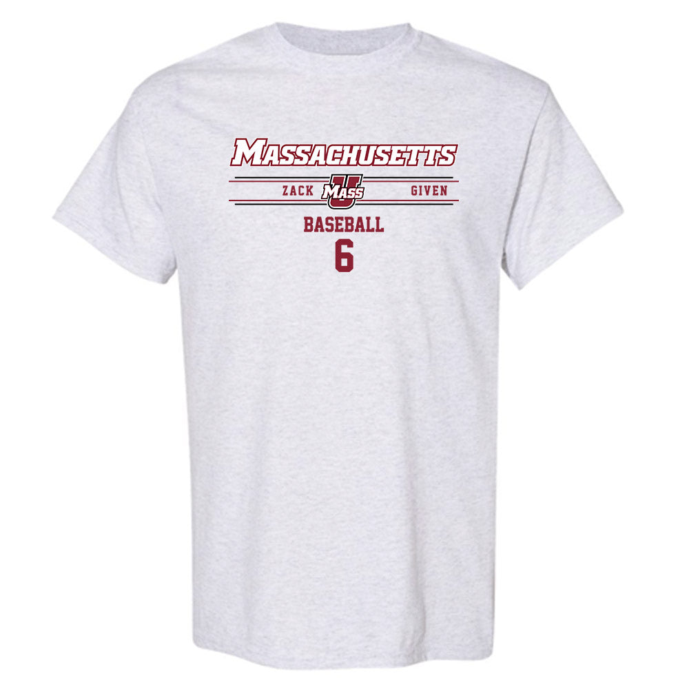 UMass - NCAA Baseball : Zack Given - T-Shirt Classic Fashion Shersey