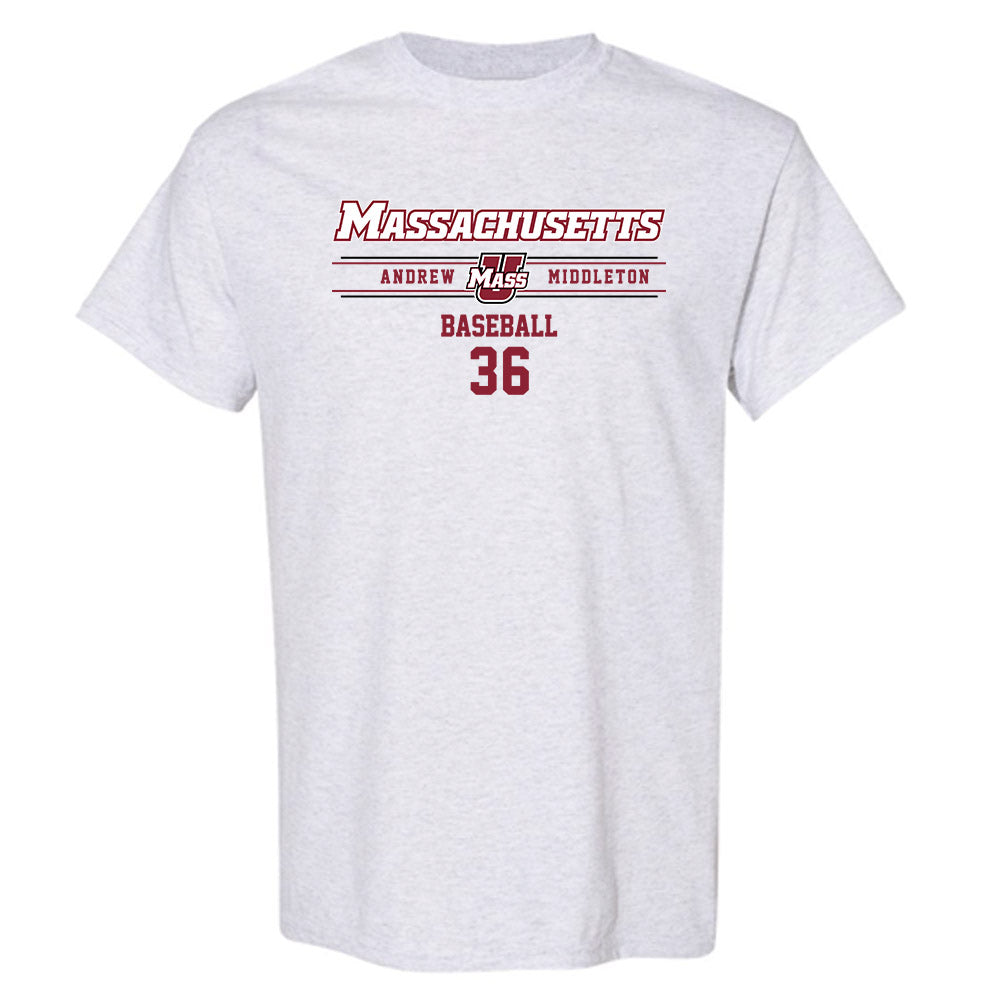 UMass - NCAA Baseball : Andrew Middleton - T-Shirt Classic Fashion Shersey