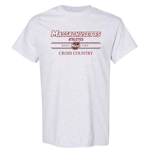 UMass - NCAA Men's Cross Country : Riley Cole - Grey Classic Fashion Shersey Short Sleeve T-Shirt