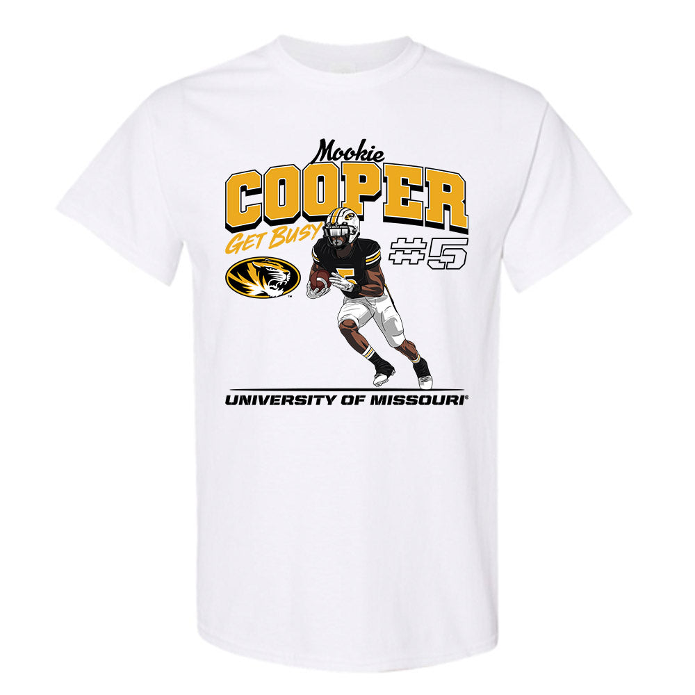 Missouri - NCAA Football : Mookie Cooper - Caricature Short Sleeve T-Shirt