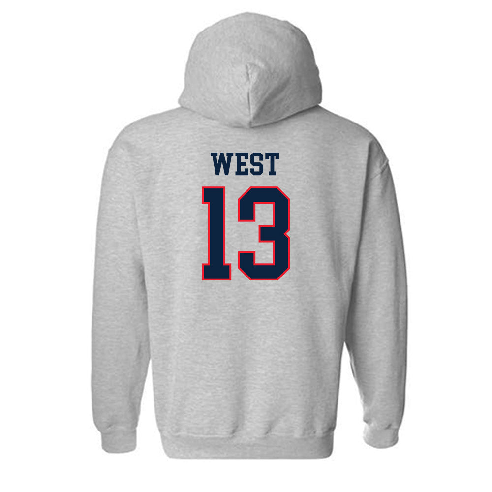 UConn - NCAA Baseball : Charlie West - Hooded Sweatshirt Classic Shersey