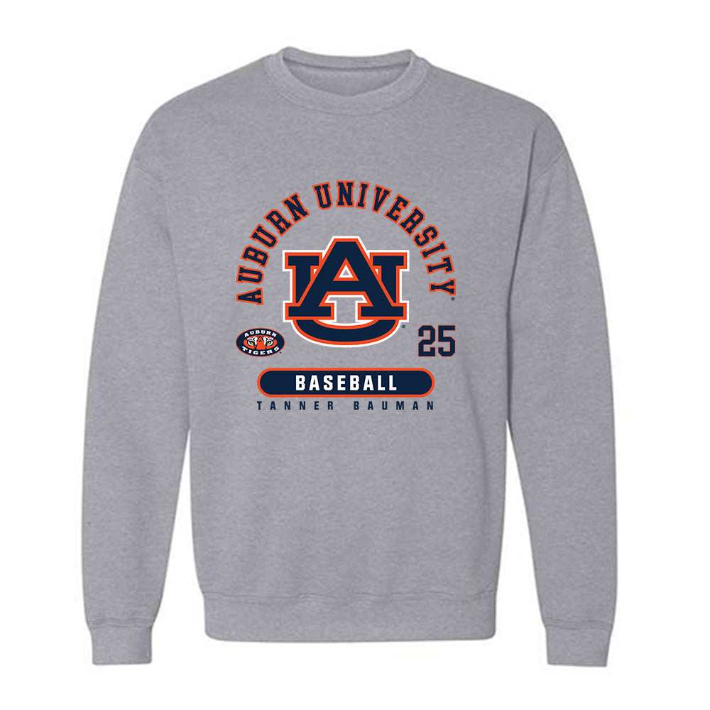 Auburn - NCAA Baseball : Tanner Bauman - Crewneck Sweatshirt Classic Fashion Shersey