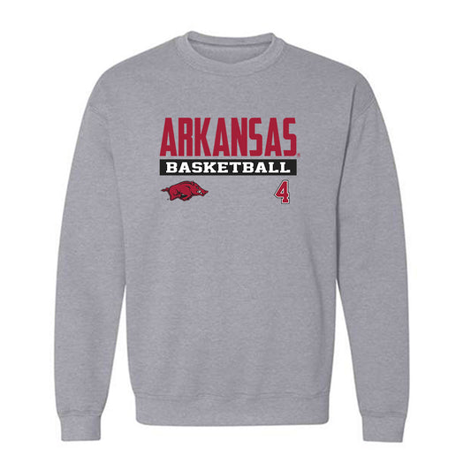 Arkansas - NCAA Men's Basketball : Davonte Davis - Crewneck Sweatshirt Classic Fashion Shersey