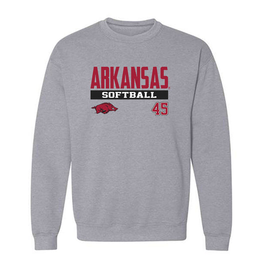 Arkansas - NCAA Softball : Jayden Wells - Crewneck Sweatshirt Classic Fashion Shersey