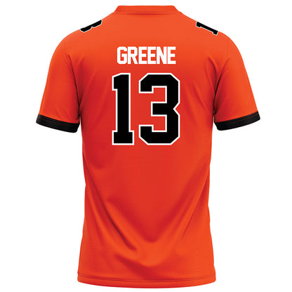 Campbell - NCAA Football : Isaiah Greene - Athletic Orange Jersey