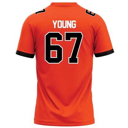 Campbell - NCAA Football : Cole Young - Athletic Orange Jersey