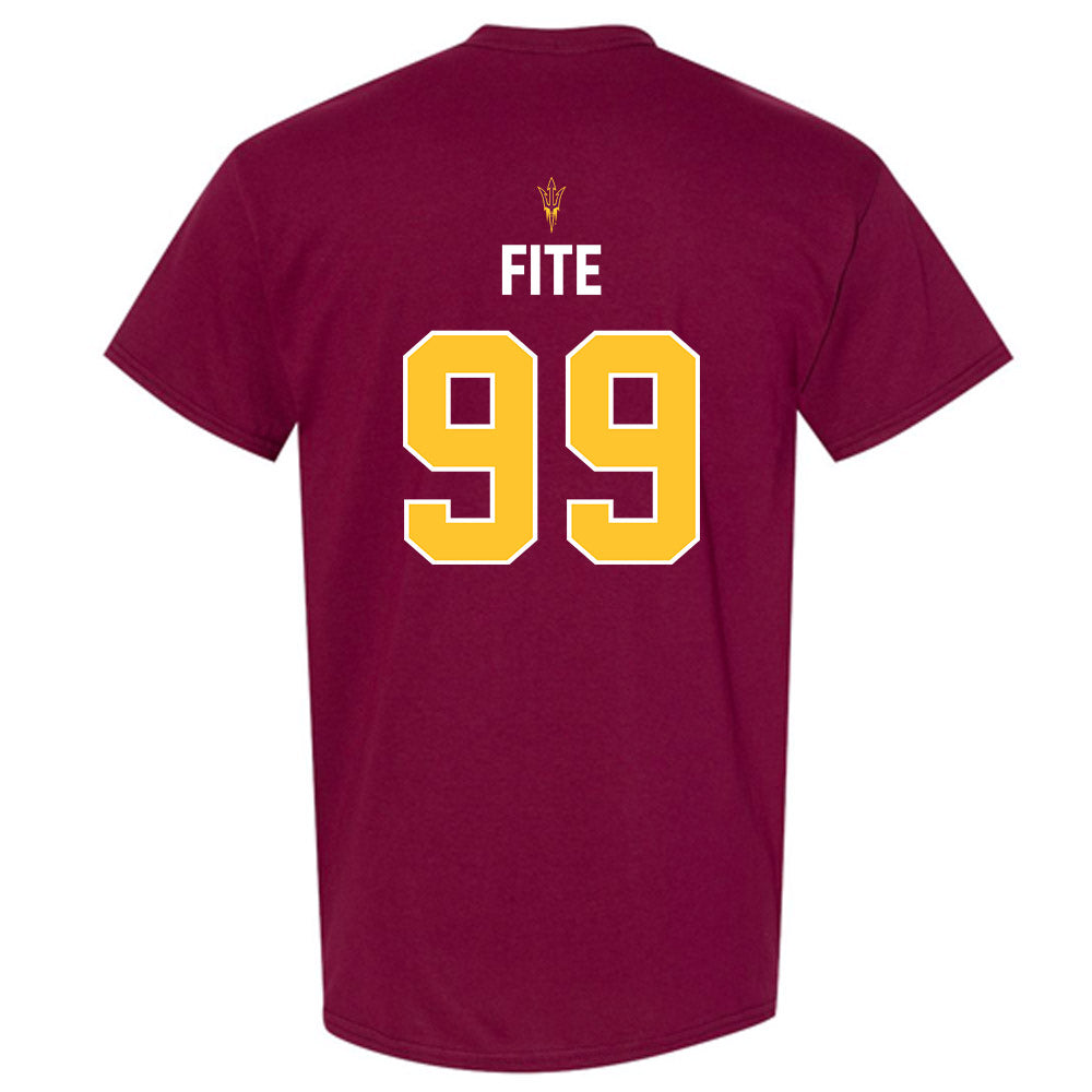 Arizona State - NCAA Football : CJ Fite - Maroon Replica Shersey Short Sleeve T-Shirt