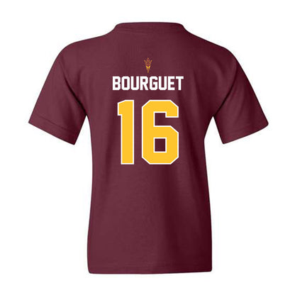 Arizona State - NCAA Football : Trenton Bourguet - Maroon Replica Shersey Youth T-Shirt