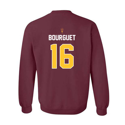 Arizona State - NCAA Football : Trenton Bourguet - Maroon Replica Shersey Sweatshirt