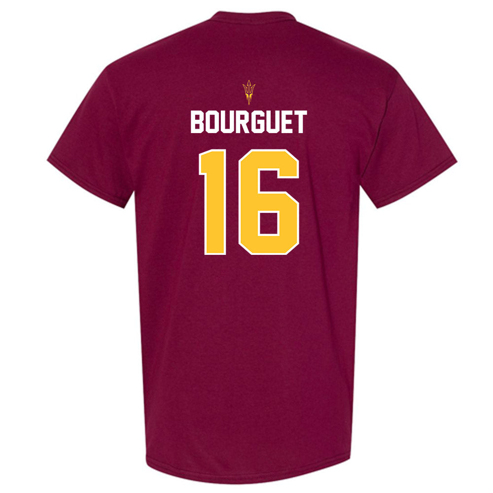 Arizona State - NCAA Football : Trenton Bourguet - Maroon Replica Shersey Short Sleeve T-Shirt