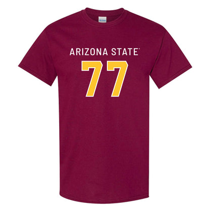 Arizona State - NCAA Football : Kyle Scott - Maroon Replica Shersey Short Sleeve T-Shirt