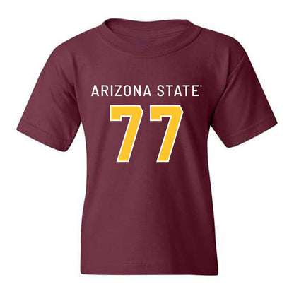 Arizona State - NCAA Football : Kyle Scott - Maroon Replica Shersey Youth T-Shirt