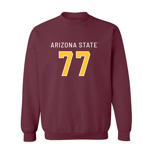 Arizona State - NCAA Football : Kyle Scott - Maroon Replica Shersey Sweatshirt