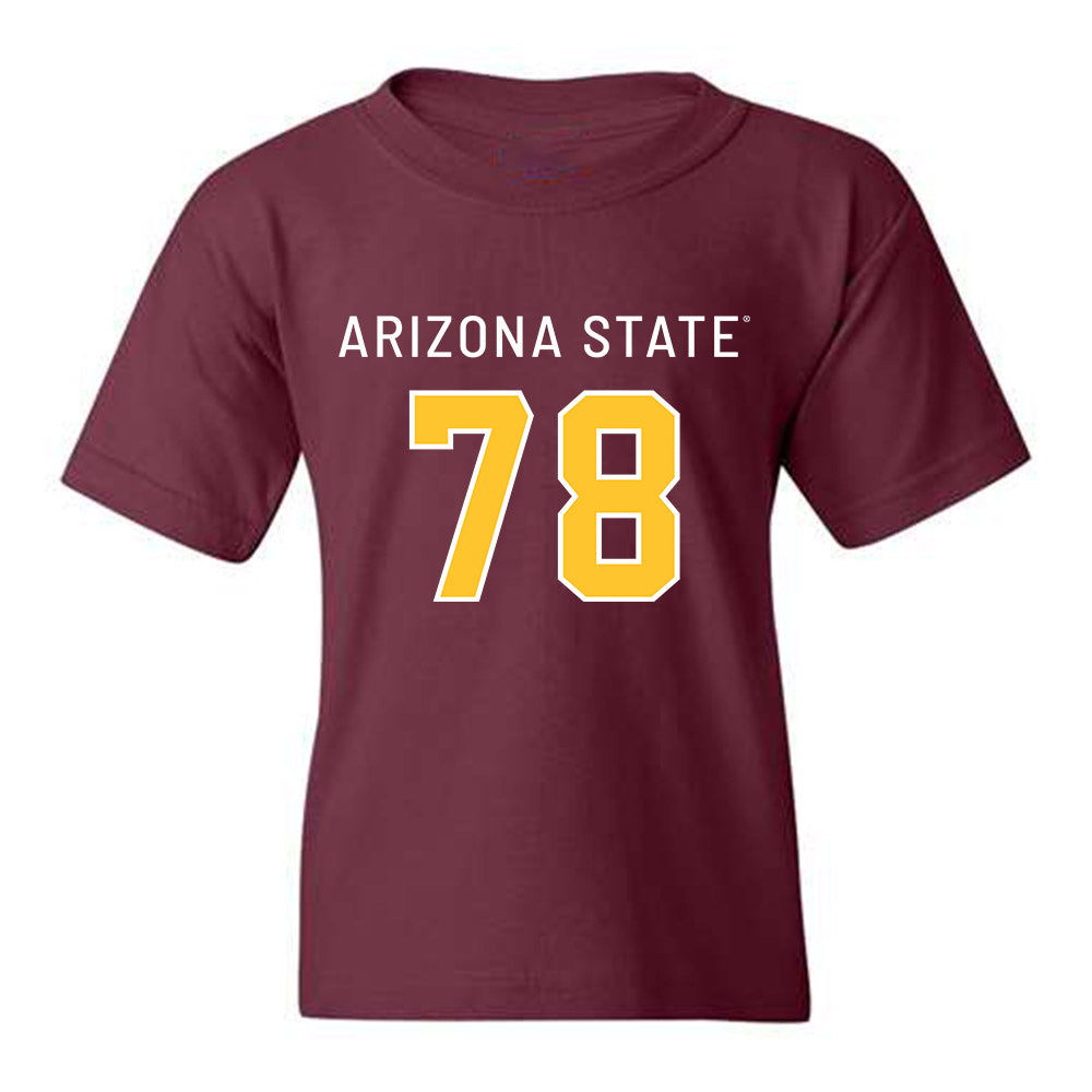 Arizona State - NCAA Football : Colby Garvin - Maroon Replica Youth T-Shirt