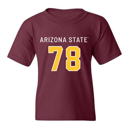 Arizona State - NCAA Football : Colby Garvin - Maroon Replica Youth T-Shirt