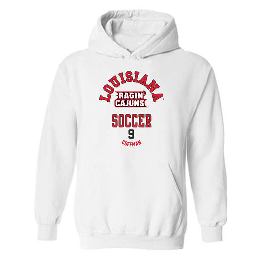 Louisiana - NCAA Women's Soccer : Kylar Coffman - White Classic Fashion Hooded Sweatshirt