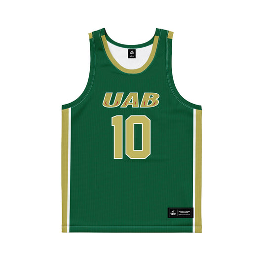 UAB - NCAA Men's Basketball : Alejandro Vasquez - Green Jersey
