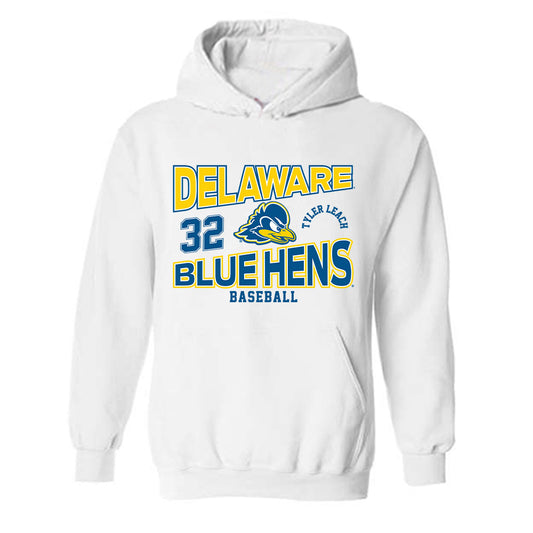 Delaware - NCAA Baseball : Tyler Leach - Hooded Sweatshirt Classic Fashion Shersey