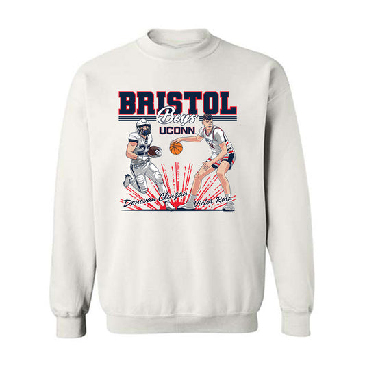 UConn - Victor Rosa & Donovan Clingan : Bristol Brothers Crewneck Sweatshirt