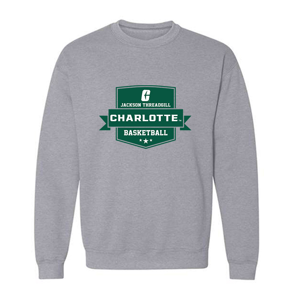 UNC Charlotte NCAA Men s Basketball Jackson Threadgill Crewneck Sweatshirt Classic Fashion Shersey