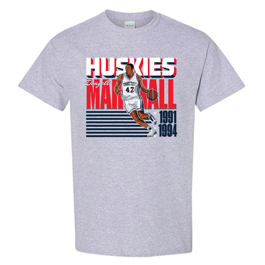 UConn - Men's Basketball Legends - Donyell Marshall - T-Shirt Individual Caricature