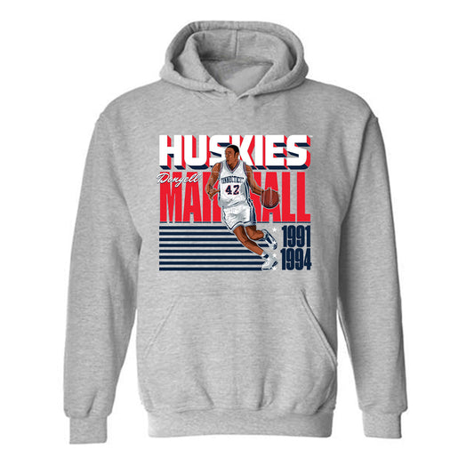 UConn - Men's Basketball Legends - Donyell Marshall - Hooded Sweatshirt Individual Caricature