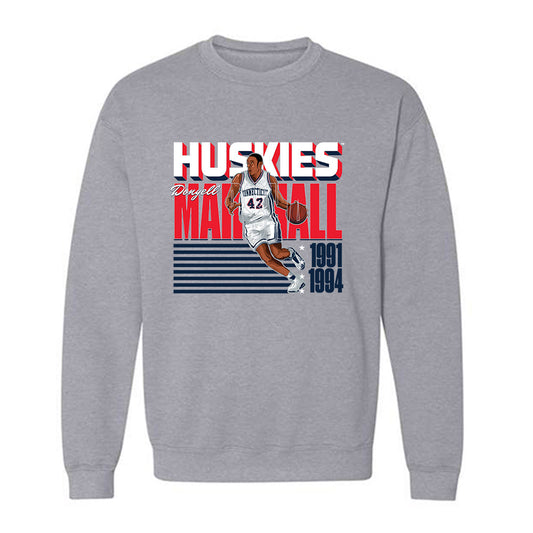 UConn - Men's Basketball Legends - Donyell Marshall - Crewneck Sweatshirt Individual Caricature