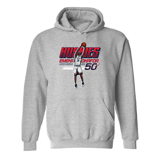 UConn - Men's Basketball Legends - Emeka Okafor - Hooded Sweatshirt Individual Caricature