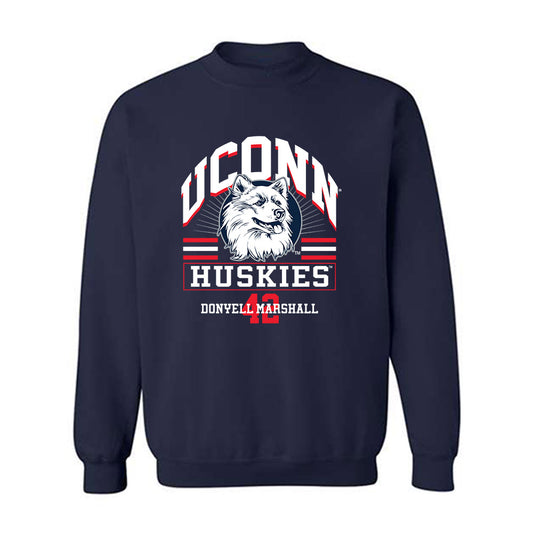 UConn - Men's Basketball Legends - Donyell Marshall - Crewneck Sweatshirt Classic Shersey