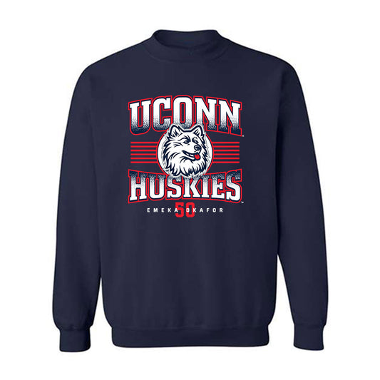 UConn - Men's Basketball Legends - Emeka Okafor - Crewneck Sweatshirt Classic Shersey