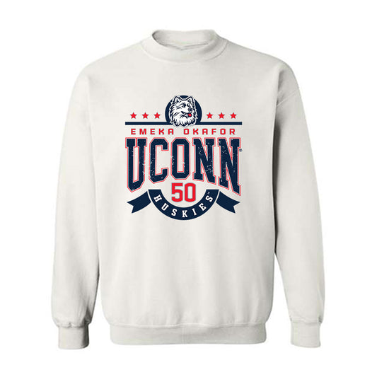 UConn - Men's Basketball Legends - Emeka Okafor - Crewneck Sweatshirt Classic Shersey