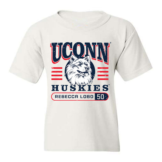 UConn - Women's Basketball Legends - Rebecca Lobo - Youth T-Shirt Classic Shersey