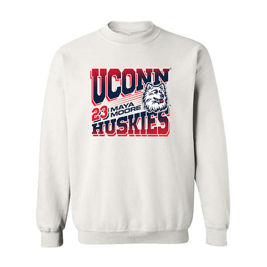 UConn - Women's Basketball Legends - Maya Moore - Crewneck Sweatshirt Classic Shersey