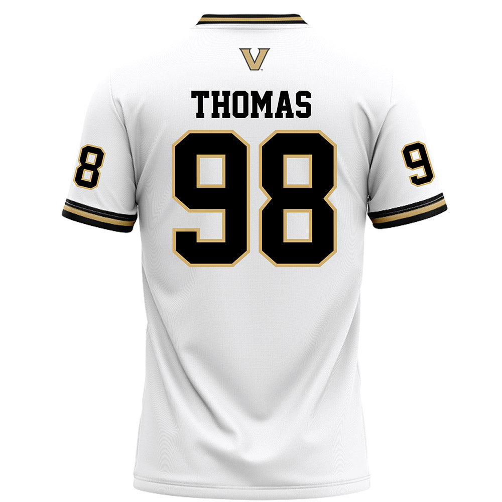 Vanderbilt - NCAA Football : Demarion Thomas - Football Jersey White