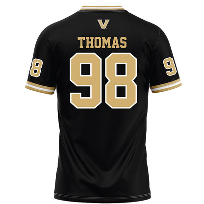 Vanderbilt - NCAA Football : Demarion Thomas - Football Jersey Black