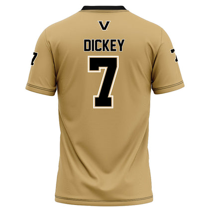 Vanderbilt - NCAA Football : Drew Dickey - Football Jersey Gold