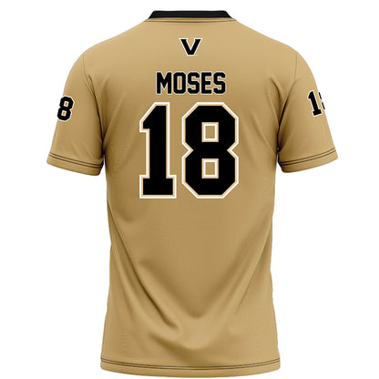 Vanderbilt - NCAA Football : Hayden Moses - Football Jersey Gold