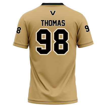 Vanderbilt - NCAA Football : Demarion Thomas - Football Jersey Gold
