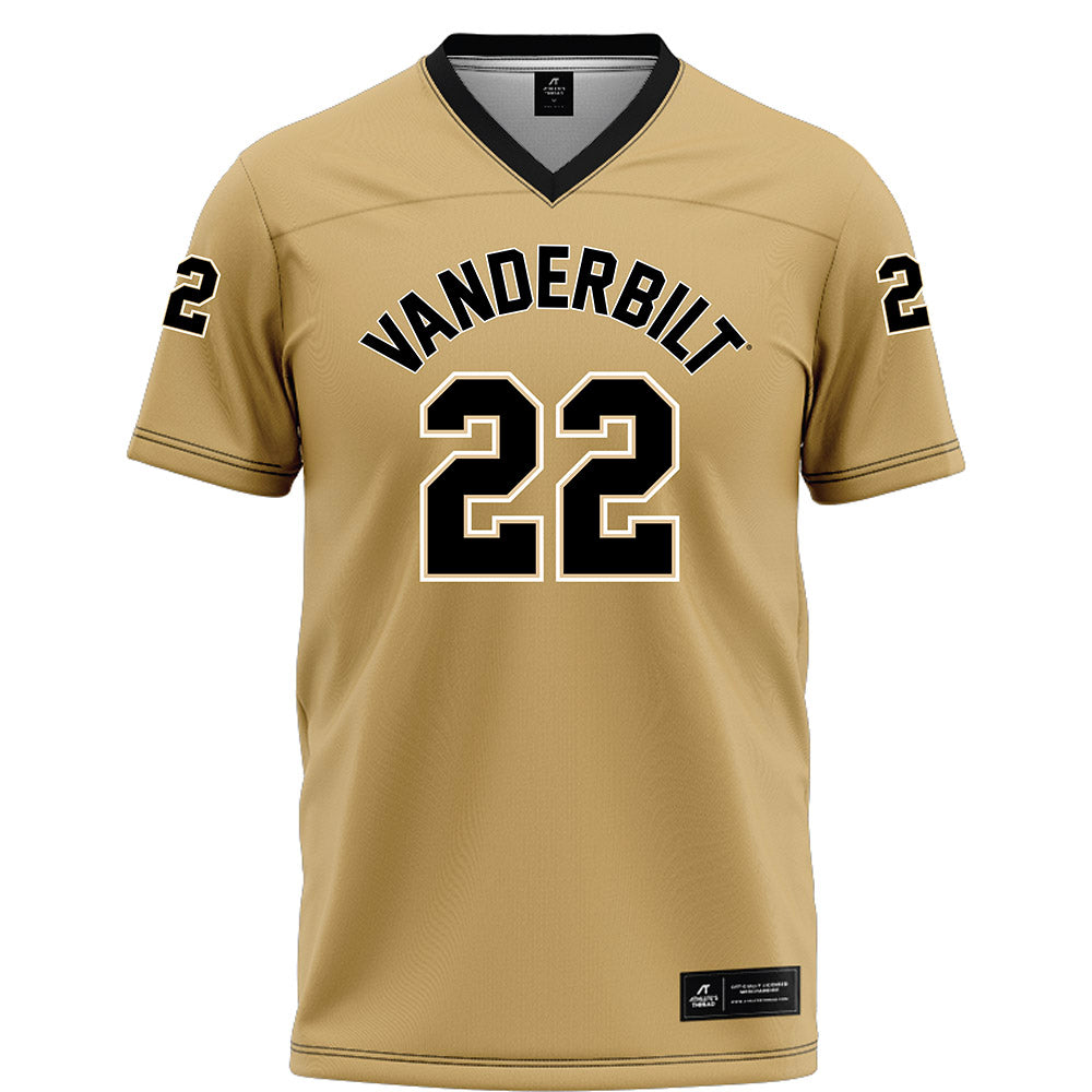 Vanderbilt - NCAA Football : Bryce Cowan - Football Jersey Gold