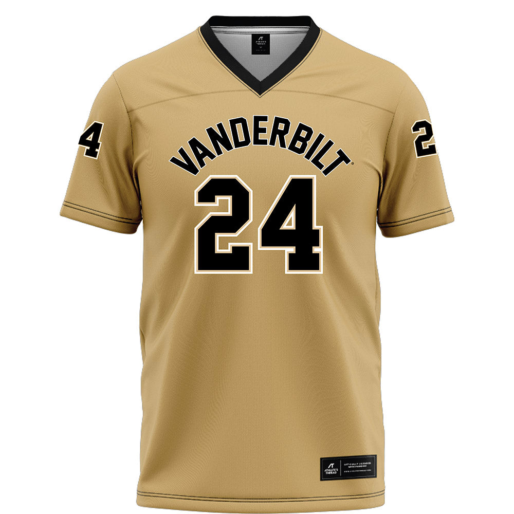 Vanderbilt - NCAA Football : Nick Rinaldi - Football Jersey Gold