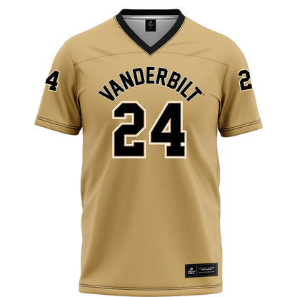 Vanderbilt - NCAA Football : Nick Rinaldi - Football Jersey Gold