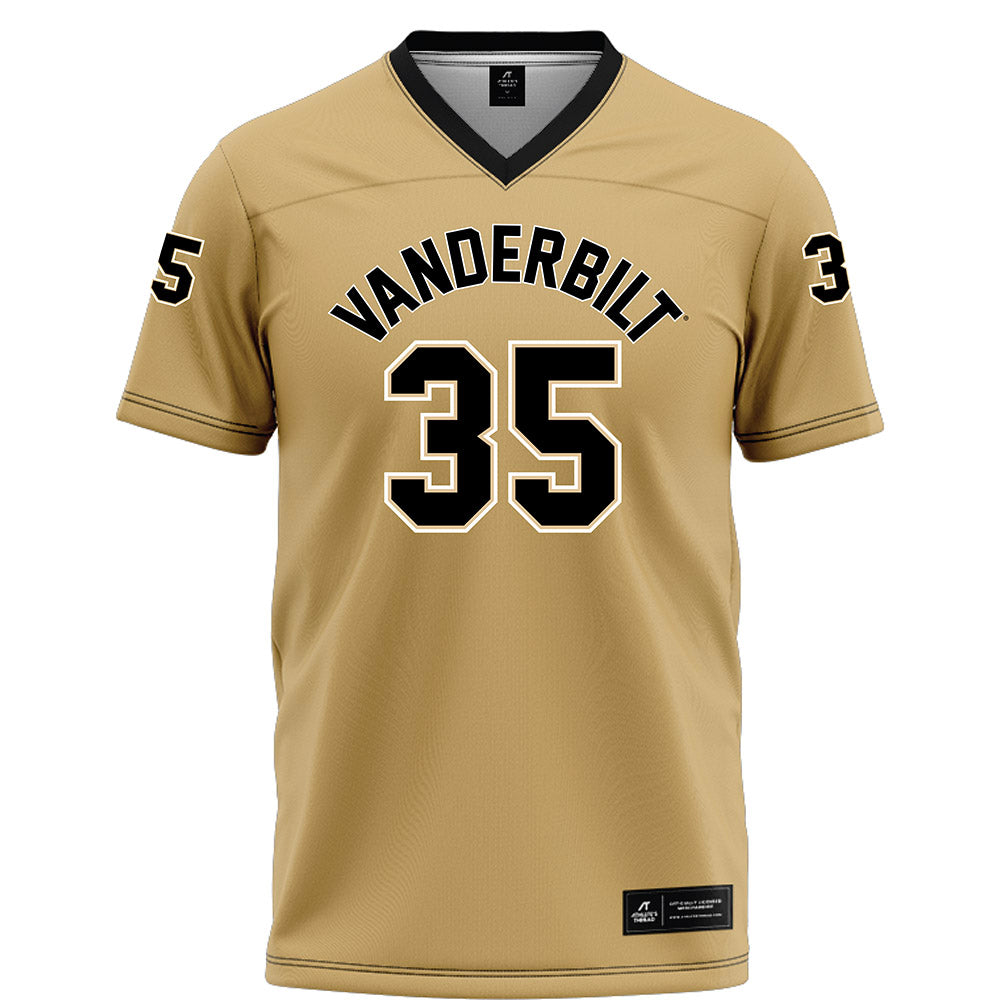 Vanderbilt - NCAA Football : Deago Benson - Football Jersey Gold