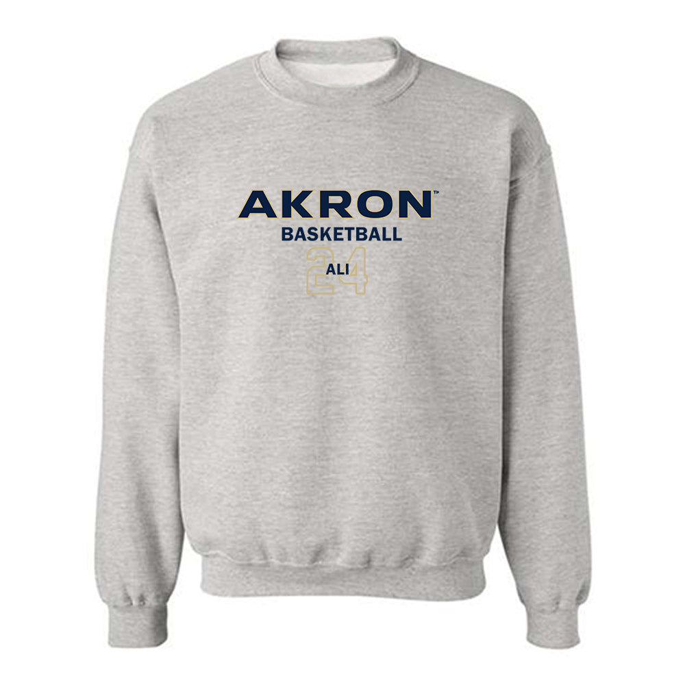 Akron - NCAA Men's Basketball : Ali Ali - Crewneck Sweatshirt Classic Fashion Shersey